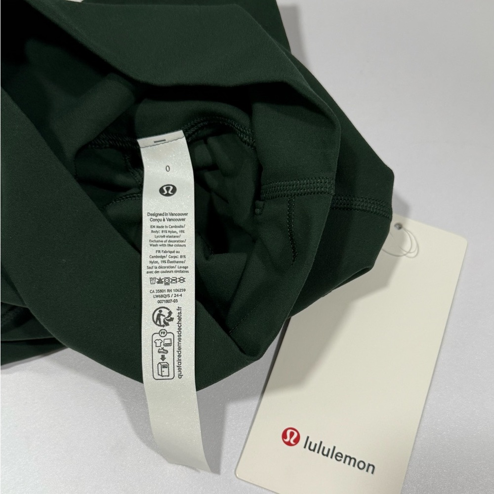 LULULEMON Align HR Crop 23” Size 0 | Rainforest Green | Nulu Buttery Soft NWT - Picture 7 of 16